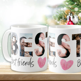 Bestie BESTE FREUNDIN Multi-Foto mit niedlicher He Kaffeetasse