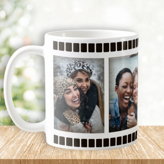 Bestie BESTE FREUNDIN Multi-Foto Strip Kaffee Tass Kaffeetasse