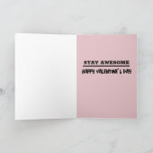 BESTIE BESTE FREUNDIN RETRO VALENTINE'S DAY CAT GR KARTE (Innenseite)