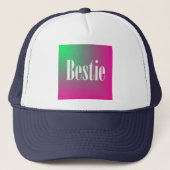 Bestie blue Trucker Hat Truckerkappe (Vorderseite)