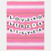 Bestie Bracelet - Freundschaftsgestaltung (18 Perl Fleecedecke (Vorderseite)