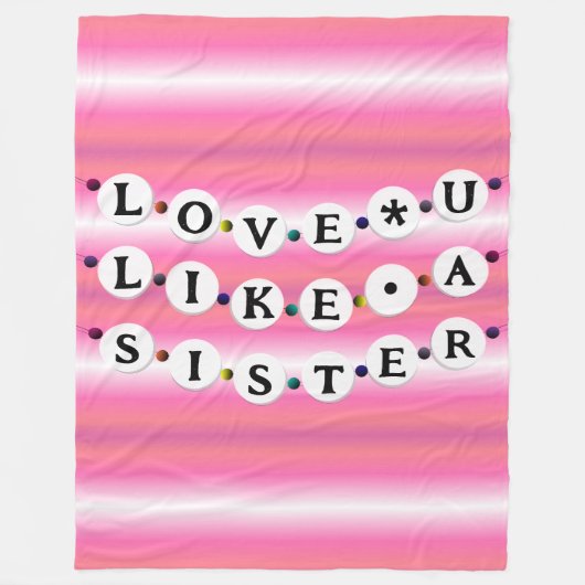 Bestie Bracelet - Freundschaftsgestaltung (18 Perl Fleecedecke (Vorderseite)