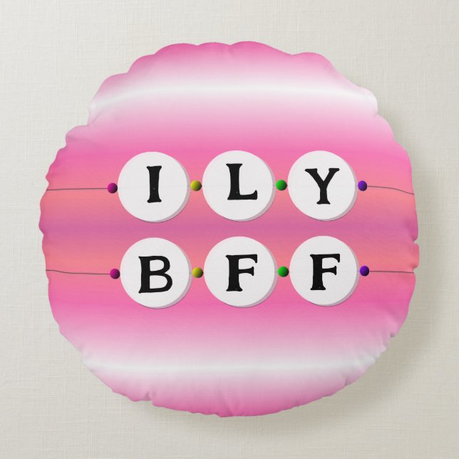 Bestie Bracelet - Freundschaftsgestaltung (6 Perle Rundes Kissen (Vorderseite)