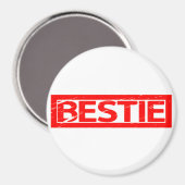 Bestie Briefmarke Magnet (Vorderseite/Rückseite)