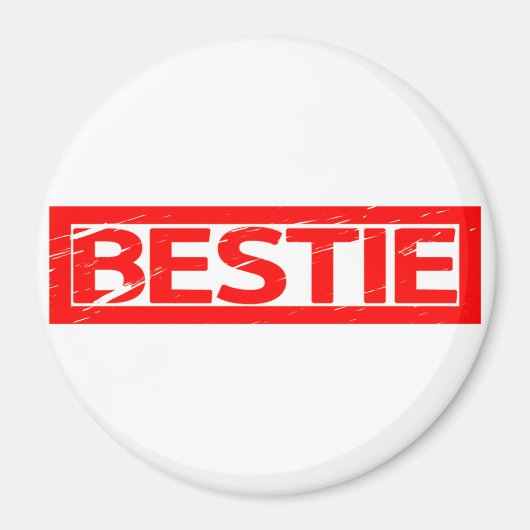 Bestie Briefmarke Magnet (Vorne)