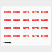 Bestie Briefmarke Runder Aufkleber (Blatt)
