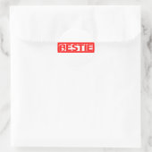 Bestie Briefmarke Runder Aufkleber (Tasche)