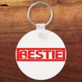 Bestie Briefmarke Schlüsselanhänger (Vorderseite)