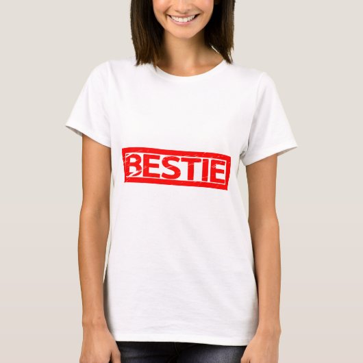 Bestie Briefmarke T-Shirt (Vorderseite)