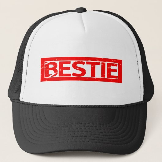 Bestie Briefmarke Truckerkappe (Vorderseite)