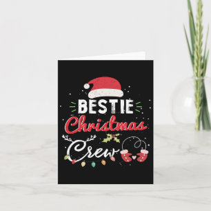 Bestie Christmas Crew Funny Beauty Matching Karte