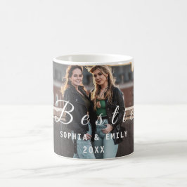 Bestie Collage Mug – Custom Photos, Names & Year Kaffeetasse