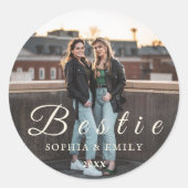 Bestie Collage Sticker – Names & Year Personalized (Vorderseite)