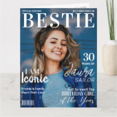 Bestie Custom Birthday Magazine Grußkarte Karte (Vorderseite)