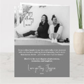 Bestie Custom Birthday Magazine Grußkarte Karte (Rückseite)