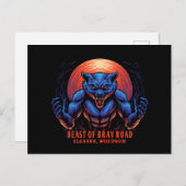 Bestie der Kreatur der Bray Road Postkarte (Vorne/Hinten)