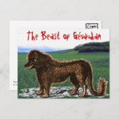 Bestie der Postkarte Gévaudan (Vorne/Hinten)