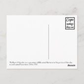 Bestie der Postkarte Gévaudan (Rückseite)