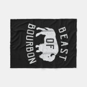 Bestie des Bourbon Drink Whiskey Fleecedecke (Vorderseite (Horizontal))