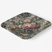 Bestie des Interstitiums – Gothic Floral Design Pappteller (Gewinkelt)
