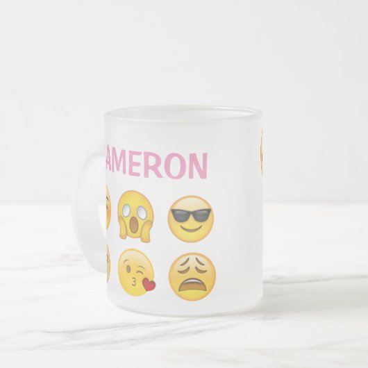 Bestie Emoji Tasse (kundengerecht) (Vorderseite Links)