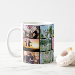 "Bestie Forever! 14-Foto Collage Coffee Tasse" Kaffeetasse