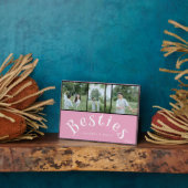 Bestie Forever! 3-Foto Collage Plaque Fotoplatte (Seite)