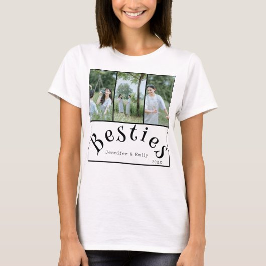 Bestie Forever! 3-Foto Collage Women's T - Shirt (Vorderseite)