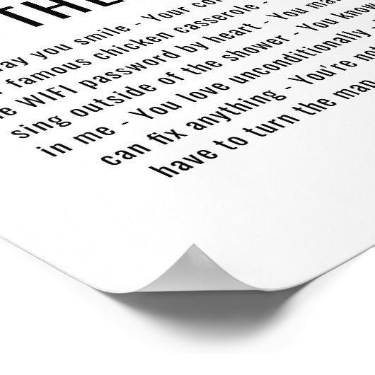 Bestie Foto Collage Dinge, die wir Liebe über Sie Poster (Ecke)