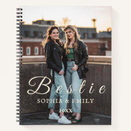 Bestie Foto Collage Notebook - Namen & Jahr Notizblock