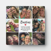 Bestie Foto Collage | Süßes Angebot Fotoplatte (Vorderseite)
