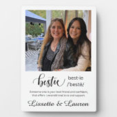 BESTIE FOTO PLAQUE FOTOPLATTE (Vorderseite)