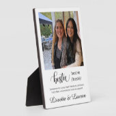 BESTIE FOTO PLAQUE FOTOPLATTE (Seite)