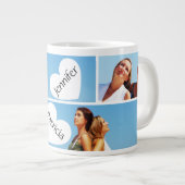 Bestie - Friends Keepsake Photo Collage Jumbo-Tasse (Vorderseite Rechts)