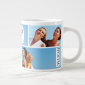 Bestie - Friends Keepsake Photo Collage Jumbo-Tasse (Rechts)