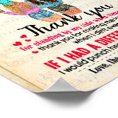 Bestie Geschenke | Brief an meine Bestie Vielen Da Poster (Ecke)