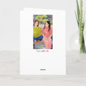 Bestie. Ich bin für dich da Karte (Rückseite)