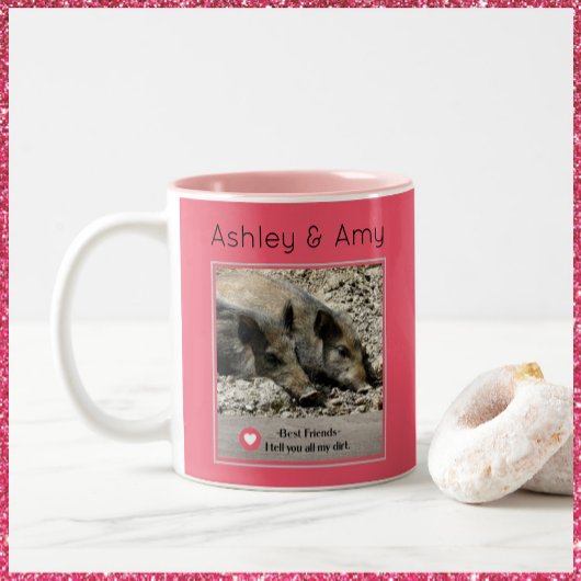 Bestie, ich erzähle Ihnen alle meine Schuld Zweifarbige Tasse