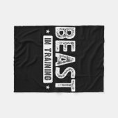 Bestie in der Bodybuilding Fleecedecke (Vorderseite (Horizontal))