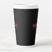 Bestie Jesus Schwarz Milchtasse (Vorderseite)