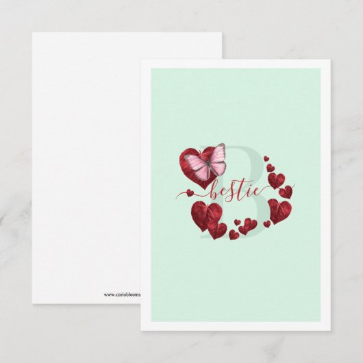 Bestie Mitteilungskarte (Vorne/Hinten)