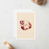 Bestie Mitteilungskarte (Vorderseite/Rückseite Beispiel)