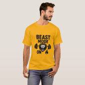 Bestie Mode On - Fierce Lion Gym Motivation T-Shir T-Shirt (Vorne ganz)
