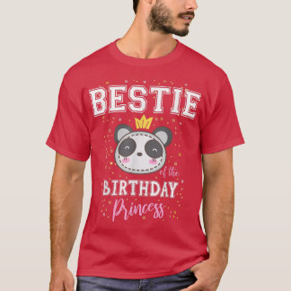 Bestie of the Birthday Princess Niedlich Panda Bea T-Shirt