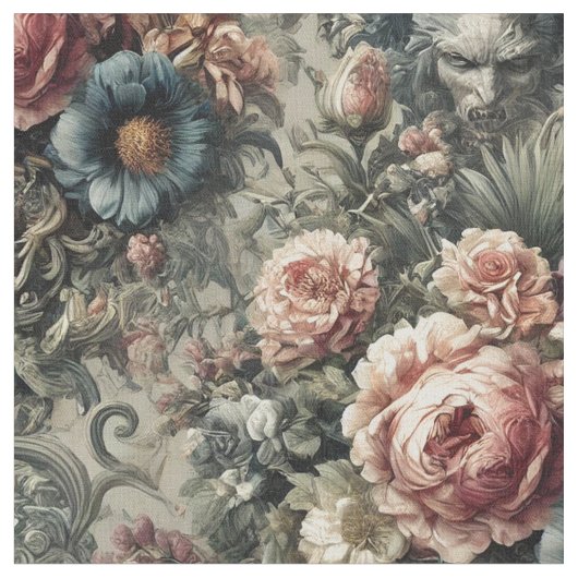 Bestie of the Interstice - Gothic Statement Tile Stoff (Nahaufnahme)