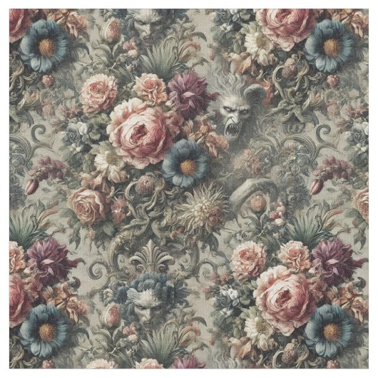 Bestie of the Interstice - Gotische Classic Tile Stoff (Nahaufnahme)