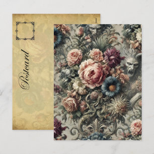 Bestie of the Interstice - Gotisches Blumendesign Feiertagspostkarte