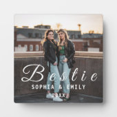 Bestie Photo Collage Plaque – Names & Year Gift Fotoplatte (Vorderseite)