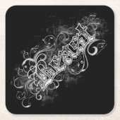 Bestie Rechteckiger Pappuntersetzer (Vorderseite)