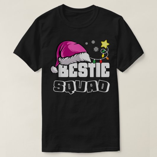 Bestie Squad Best BESTE FREUNDIN Friend Santa Clau T-Shirt (Design vorne)